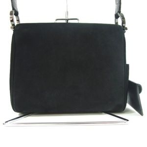 Vintage Salvatore Ferragamo Black Suede Purse